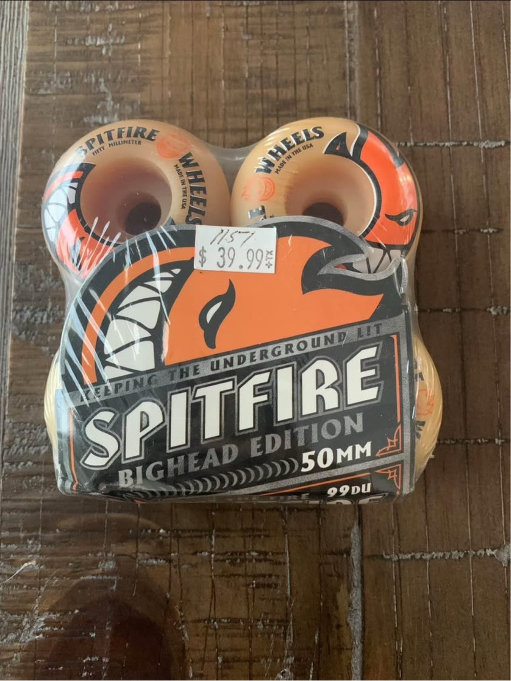 Spit Fire 50mm skateboard wheels